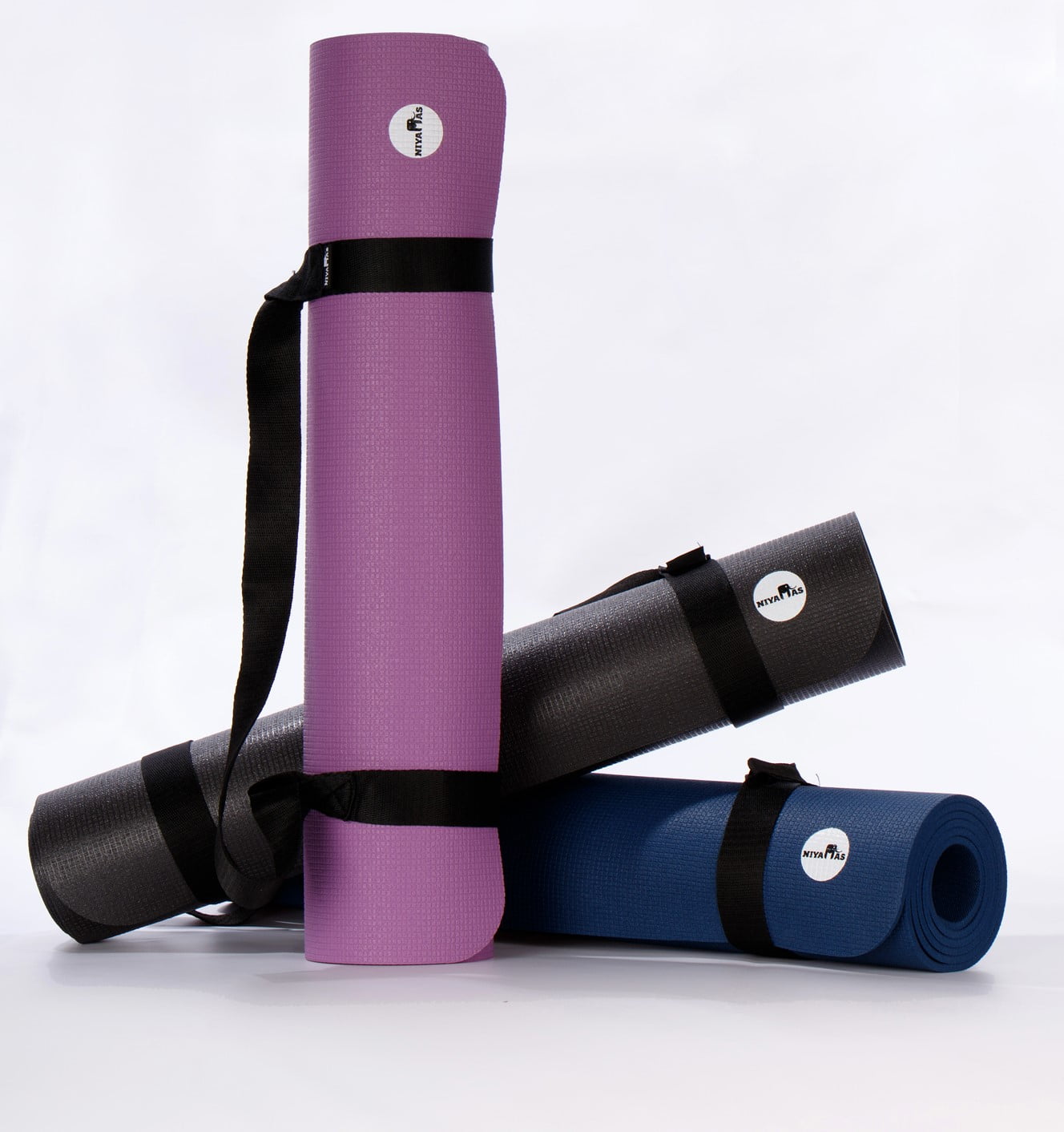 Niyamas Yoga Mat Pro Ananda Blue (185x65x0.6cm) with carry strap - Image 7