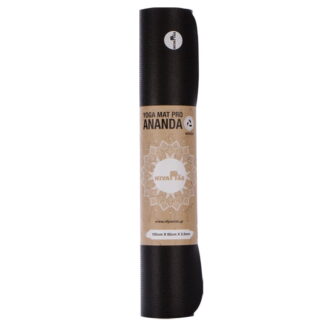 Niyamas Yoga Mat Pro Ananda Black (185x65x0.6cm) with carry strap