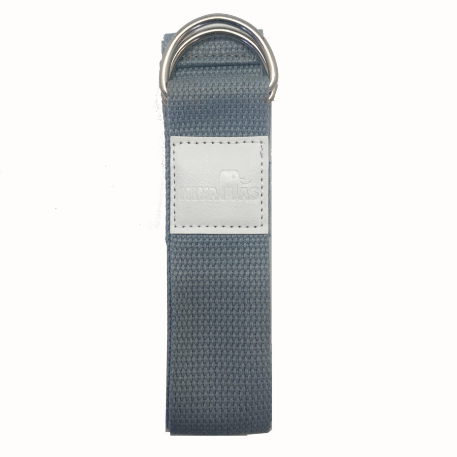Niyamas Yoga Belt D – Ring Dark Grey (185×4cm)