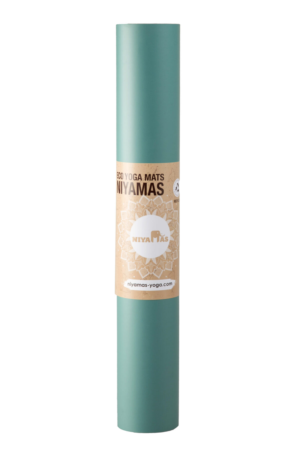 Niyamas Yoga Mat Pro Gaja Pastel Green (183x68x0.5cm) with Carry Strap - Image 8