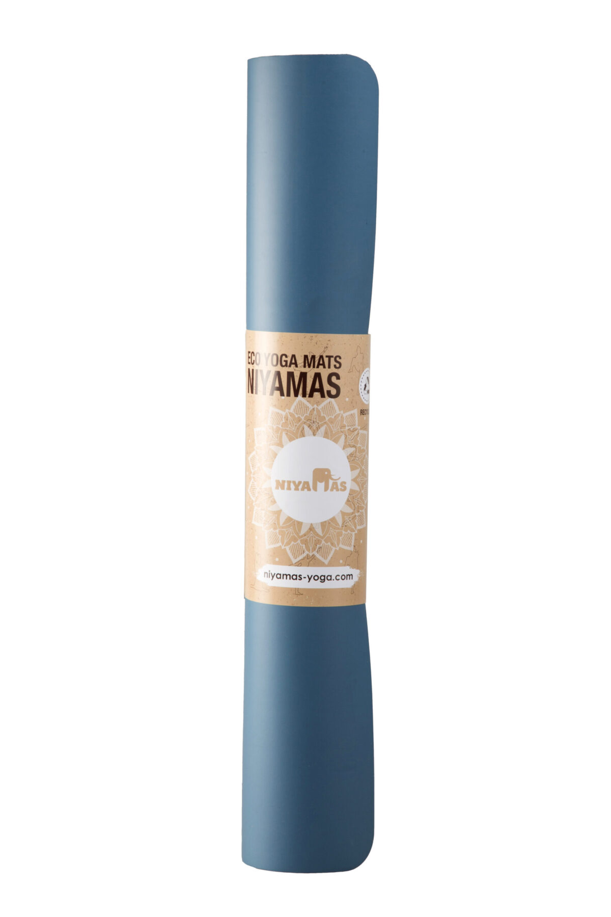Niyamas Yoga Mat Pro Gaja Sky Blue (183x68x0.5cm) with Carry Strap - Image 9