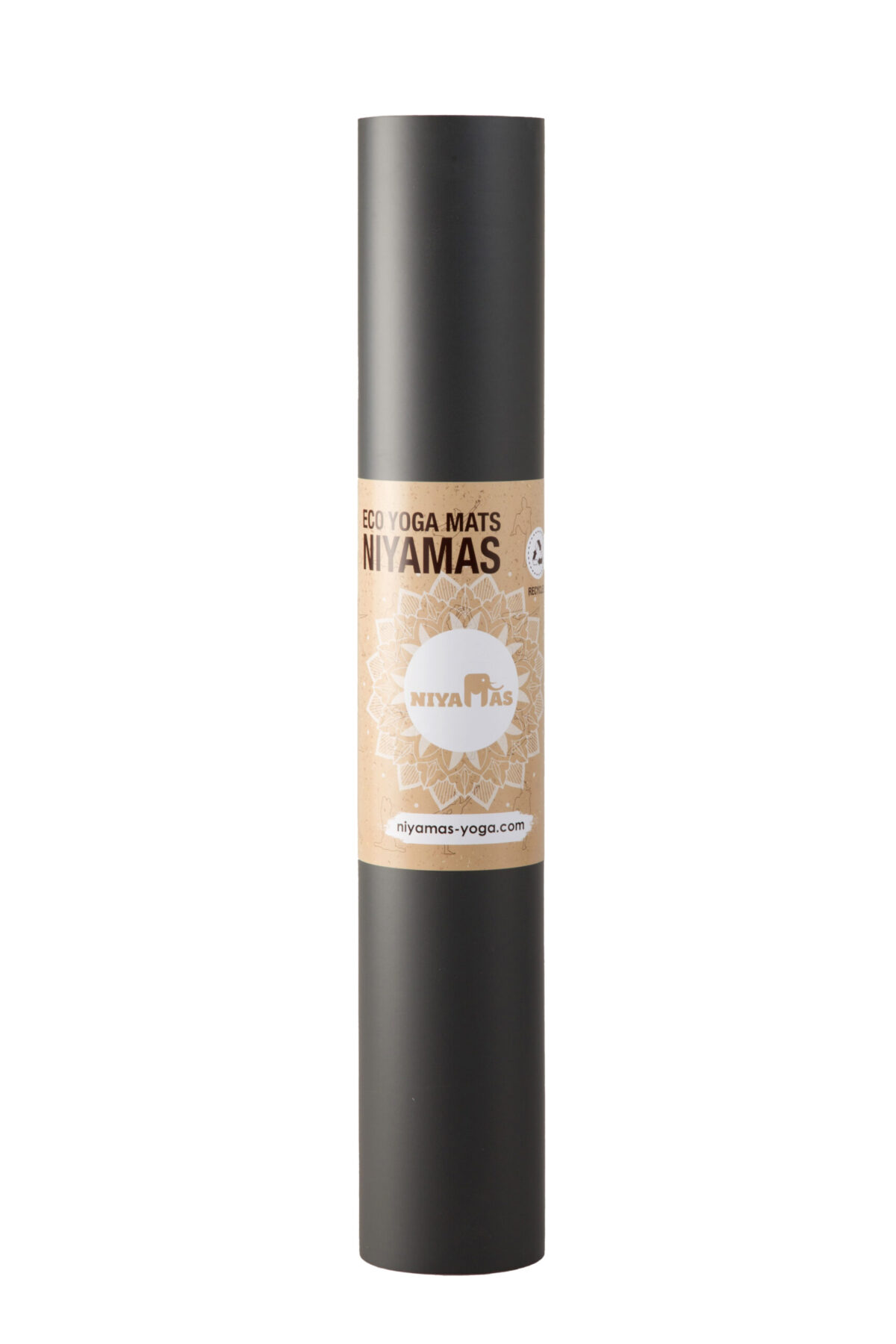 Niyamas Yoga Mat Pro Gaja Grey (183x68x0.5cm) with Carry Strap - Image 8