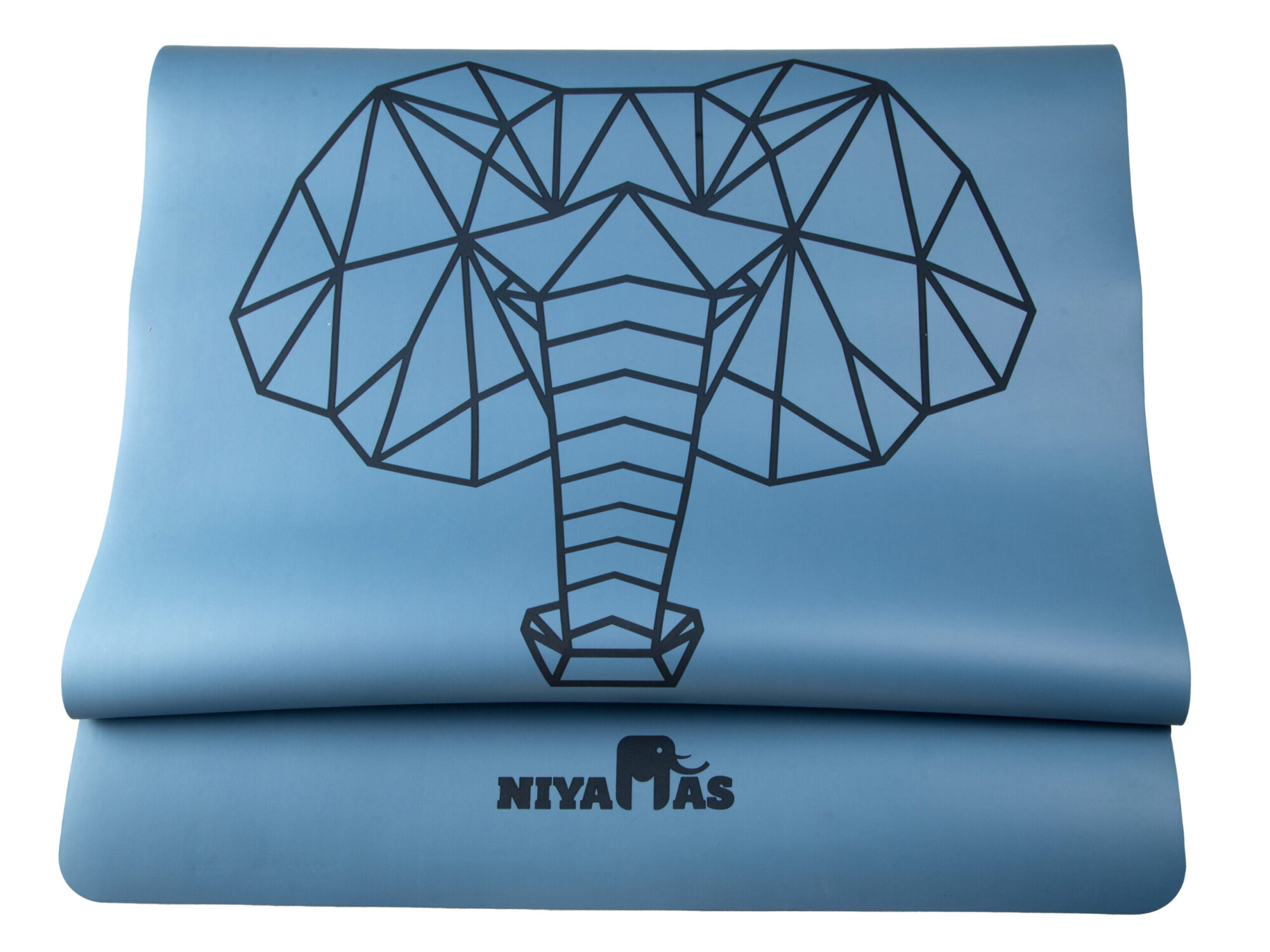 Niyamas Yoga Mat Pro Gaja Sky Blue (183x68x0.5cm) with Carry Strap - Image 2