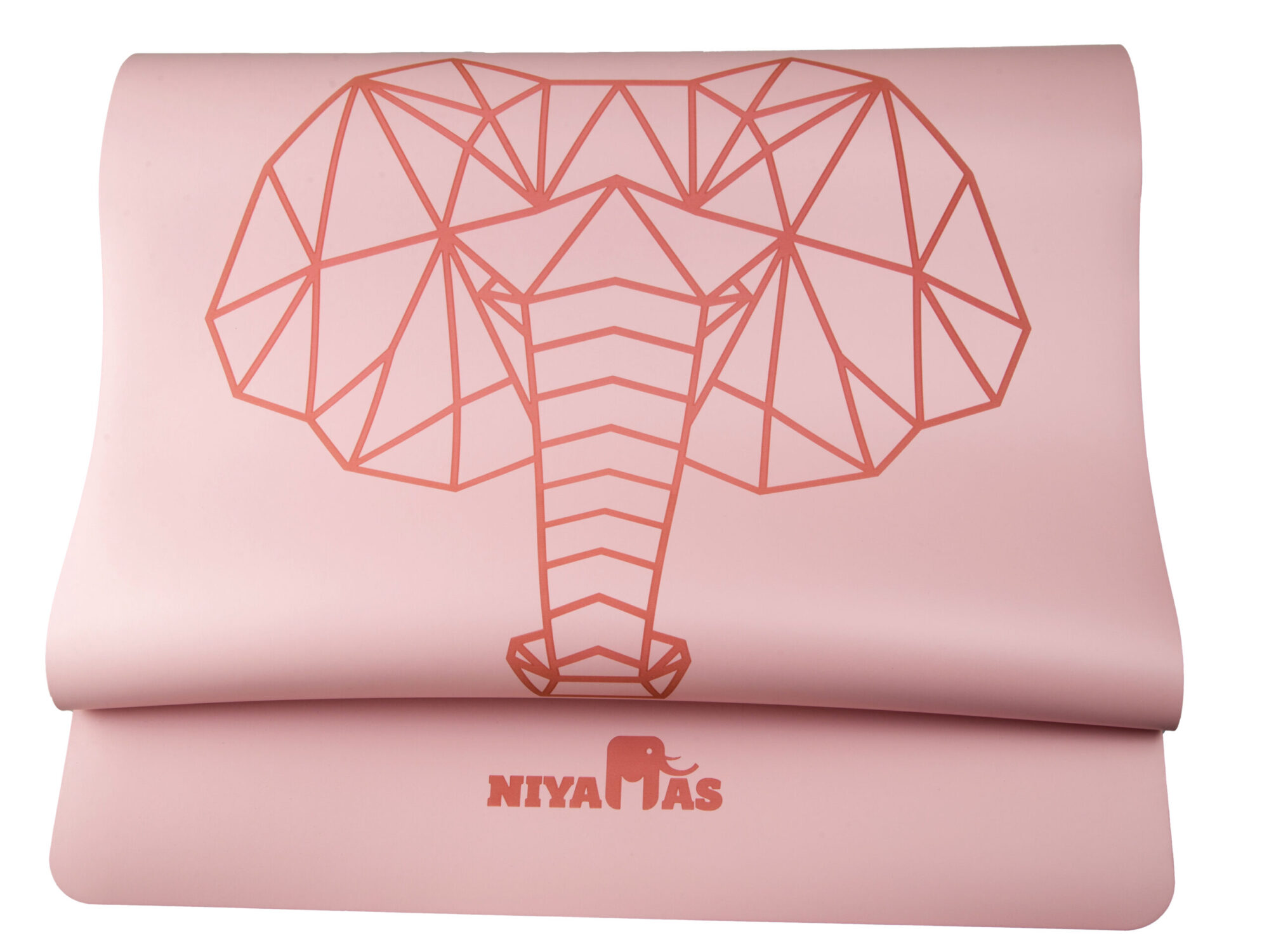 Niyamas Yoga Mat Pro Gaja Pastel Pink (183x68x0.5cm) with Carry Strap - Image 3