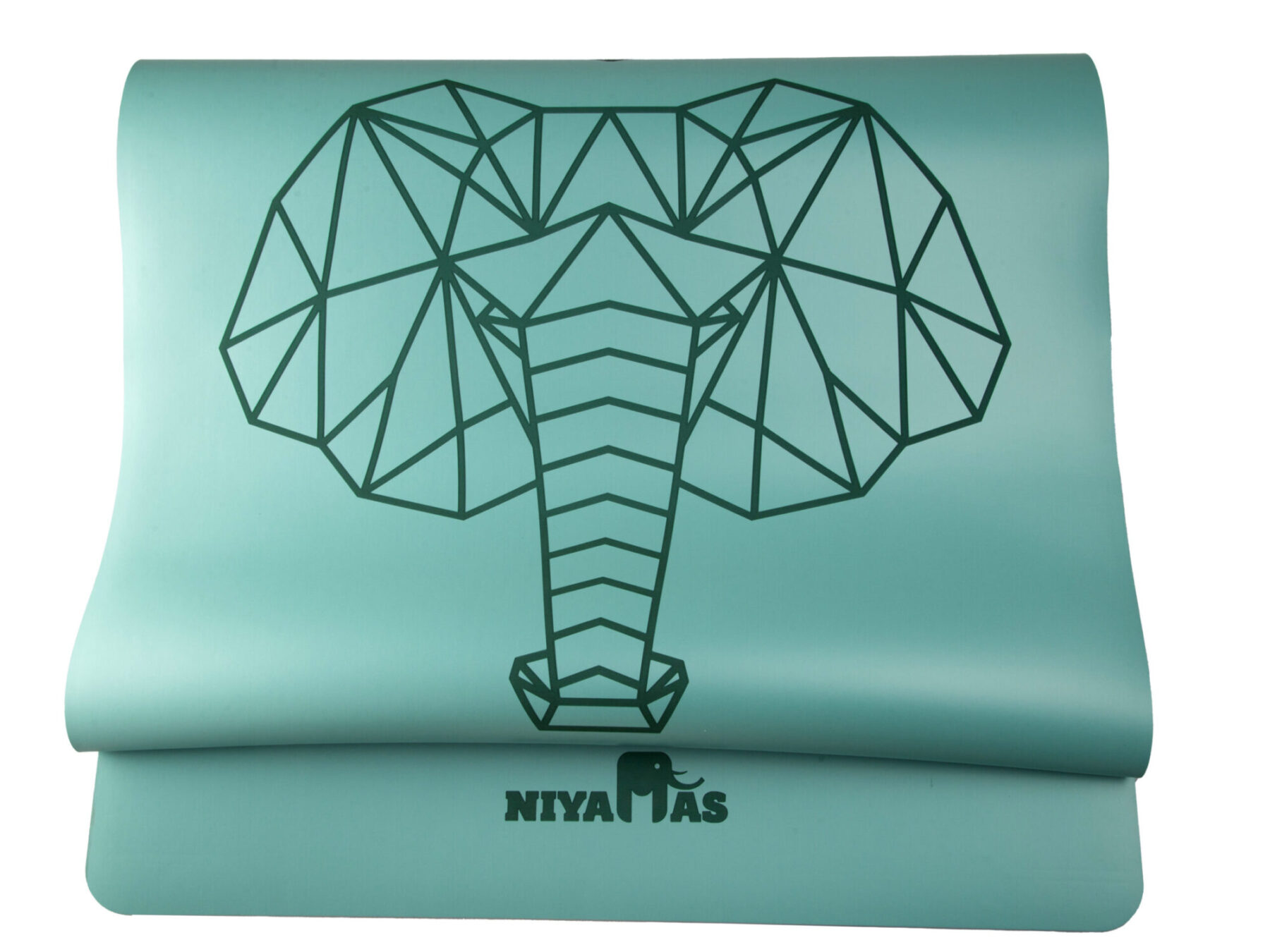 Niyamas Yoga Mat Pro Gaja Pastel Green (183x68x0.5cm) with Carry Strap - Image 2