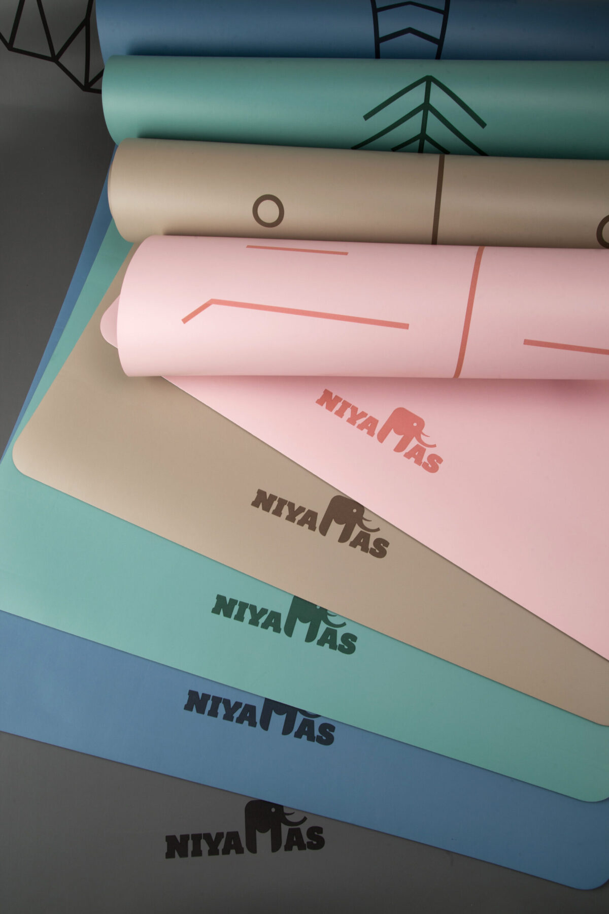 Niyamas Yoga Mat Pro Gaja Milk Tea (183x68x0.5cm) with Carry Strap - Image 10