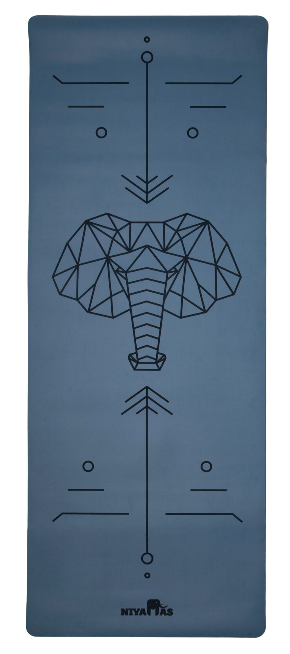 Niyamas Yoga Mat Pro Gaja Sky Blue (183x68x0.5cm) with Carry Strap