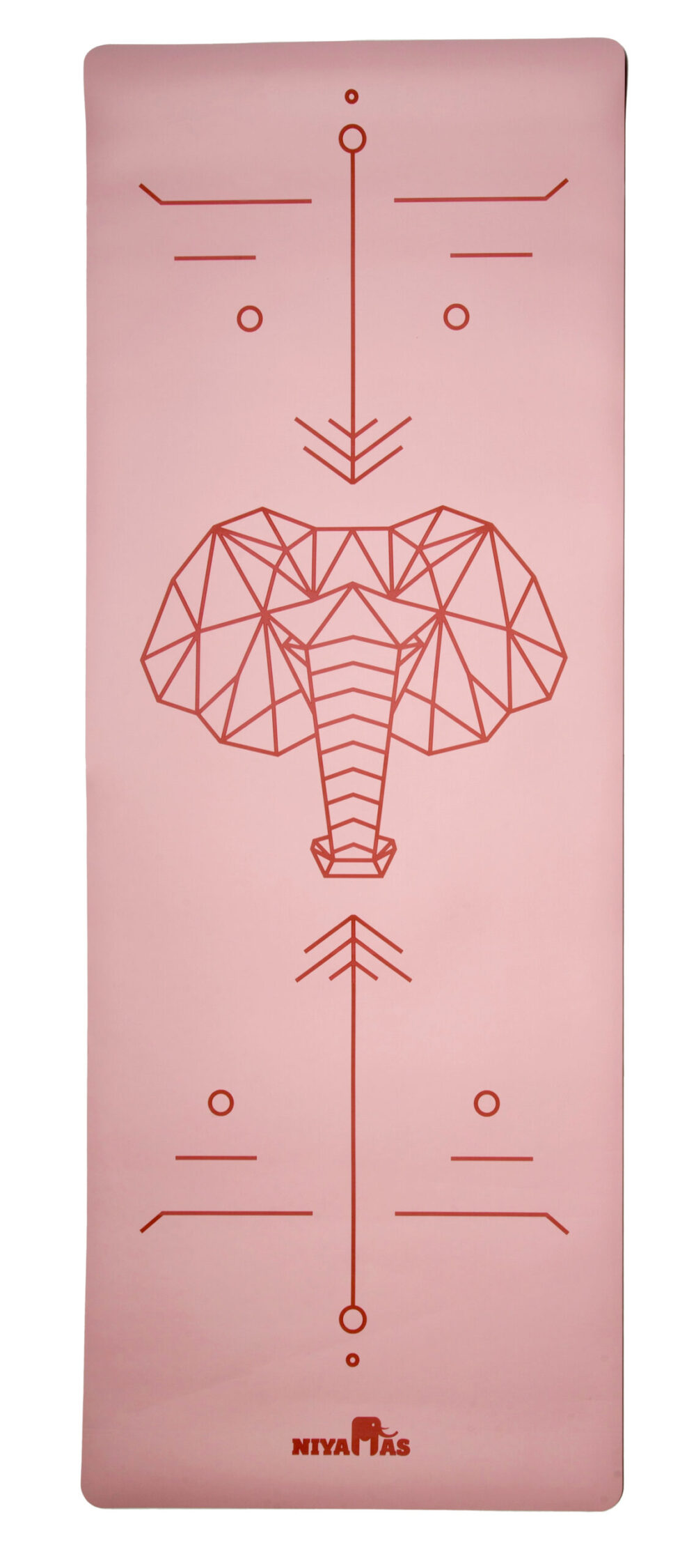 Niyamas Yoga Mat Pro Gaja Pastel Pink (183x68x0.5cm) with Carry Strap