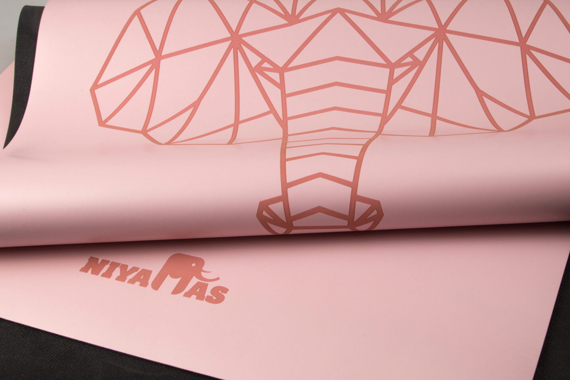 Niyamas Yoga Mat Pro Gaja Pastel Pink (183x68x0.5cm) with Carry Strap - Image 6