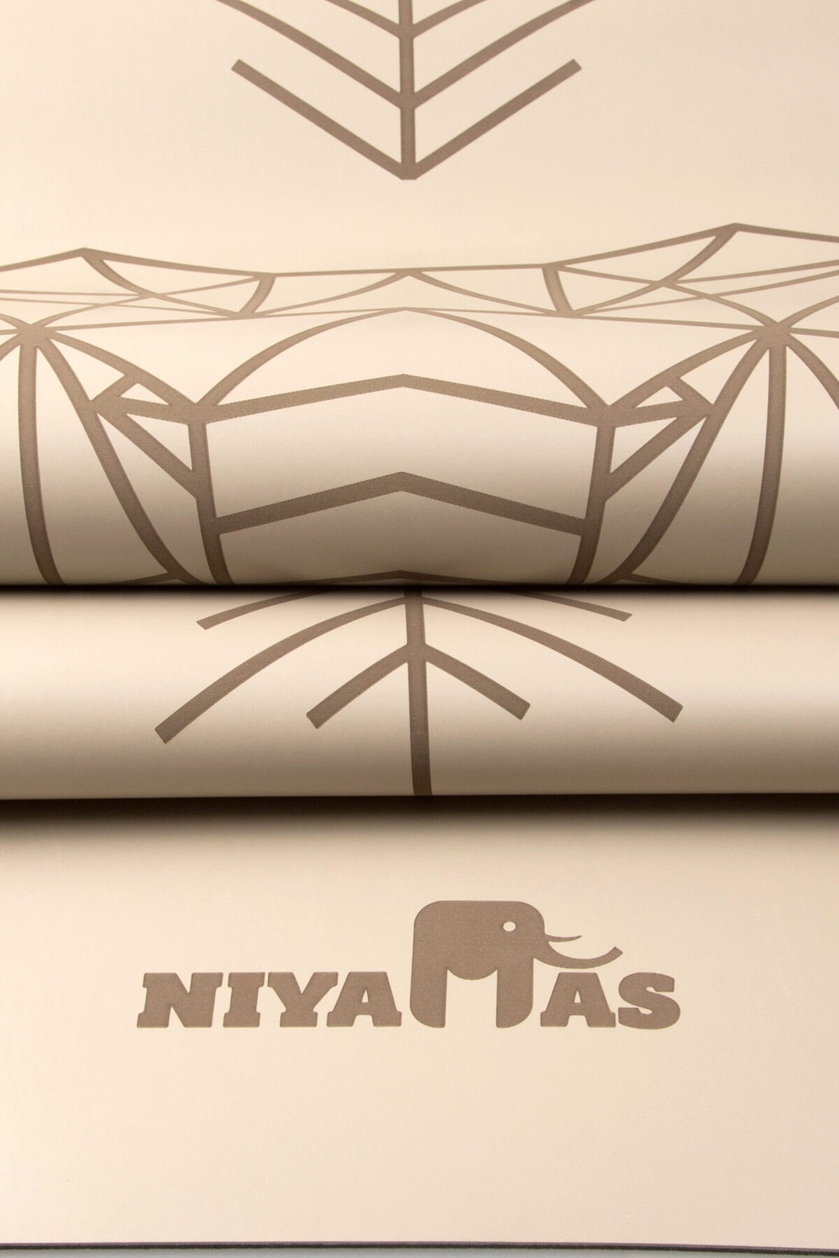 Niyamas Yoga Mat Pro Gaja Milk Tea (183x68x0.5cm) with Carry Strap - Image 4