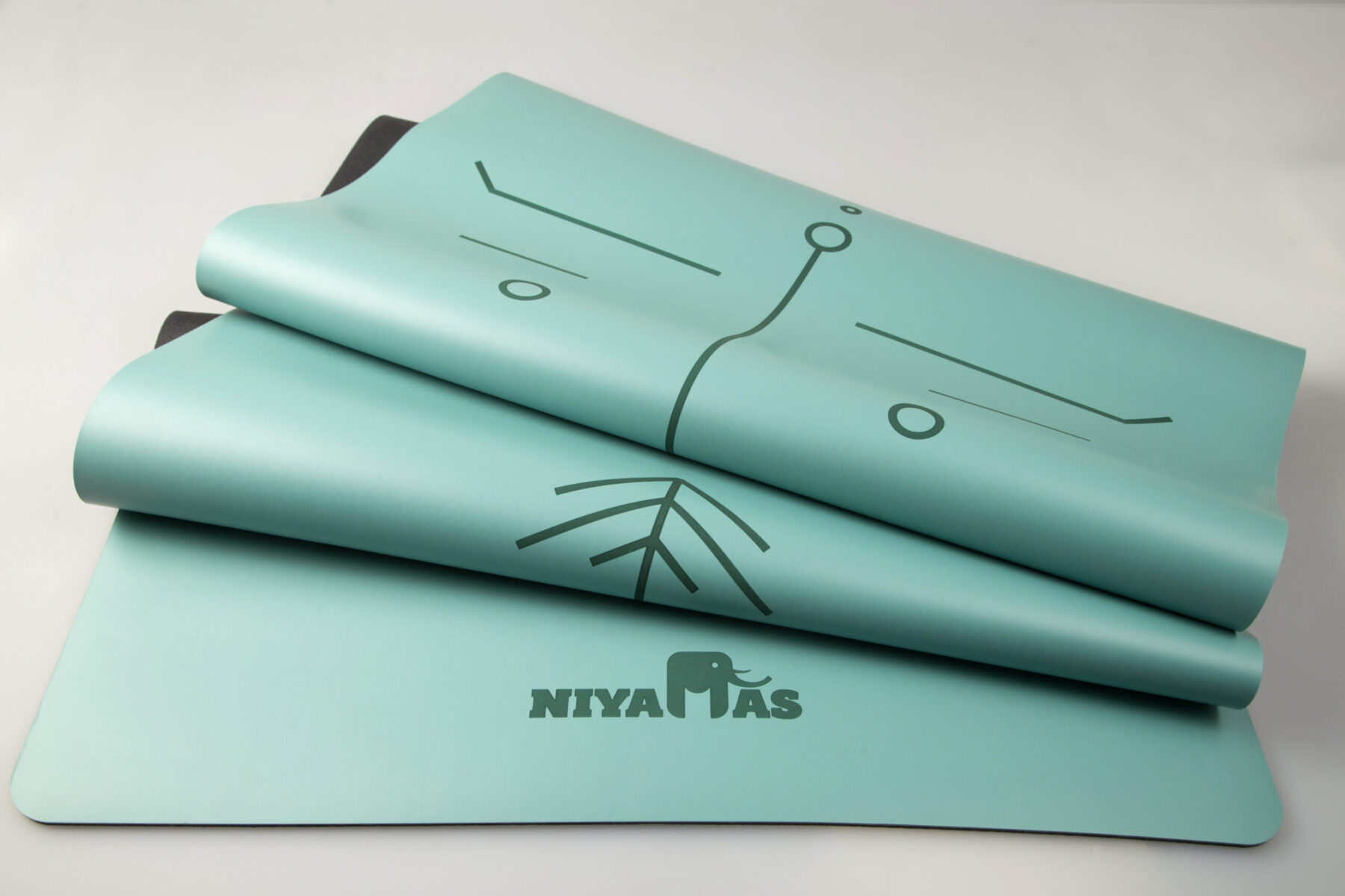 Niyamas Yoga Mat Pro Gaja Pastel Green (183x68x0.5cm) with Carry Strap - Image 7