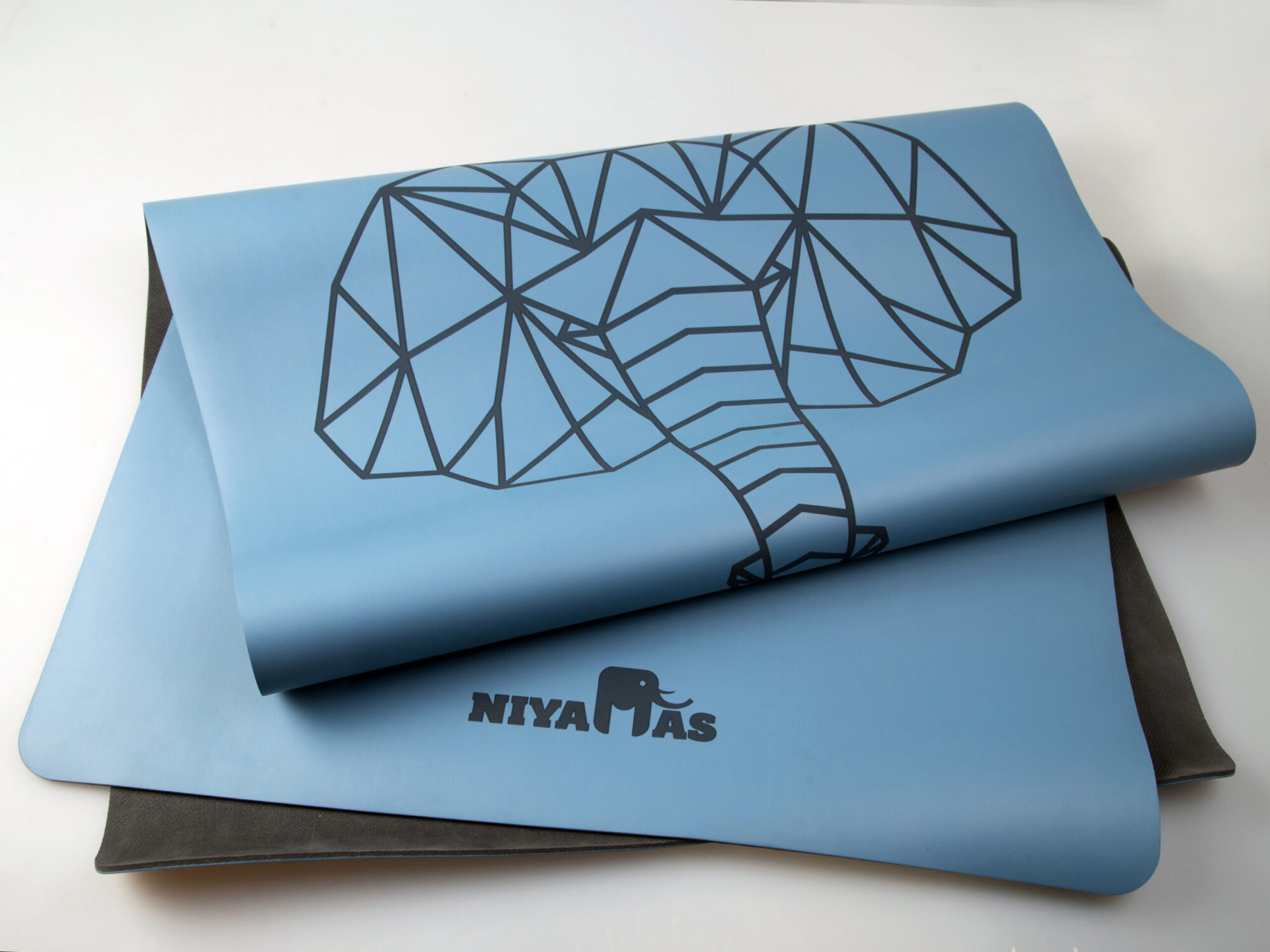 Niyamas Yoga Mat Pro Gaja Sky Blue (183x68x0.5cm) with Carry Strap - Image 6