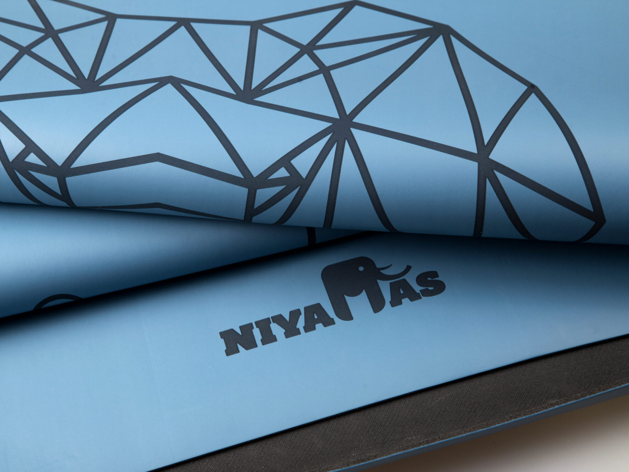 Niyamas Yoga Mat Pro Gaja Sky Blue (183x68x0.5cm) with Carry Strap - Image 5