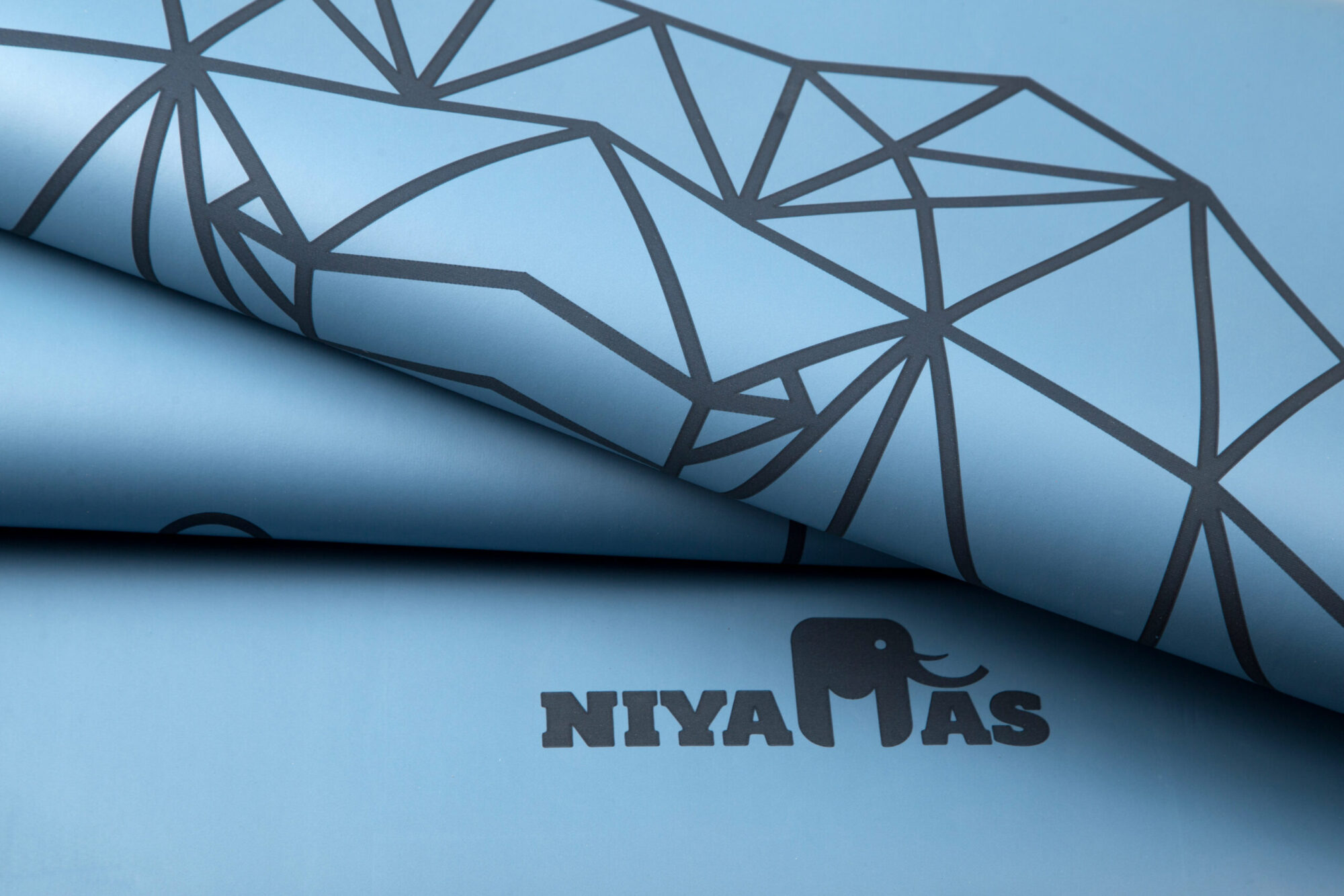 Niyamas Yoga Mat Pro Gaja Sky Blue (183x68x0.5cm) with Carry Strap - Image 7