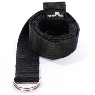 Niyamas Yoga Belt D – Ring Black (185x4cm)