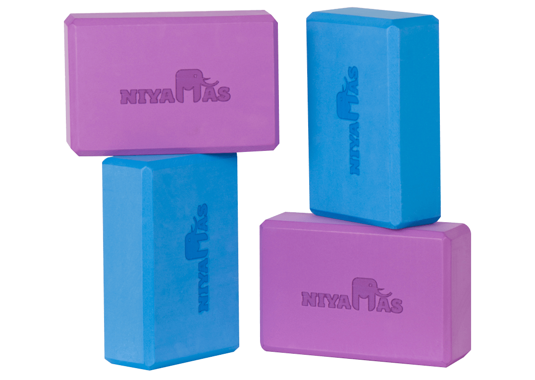 Yoga Block Niyamas Blue (23x15x8cm) - Image 5