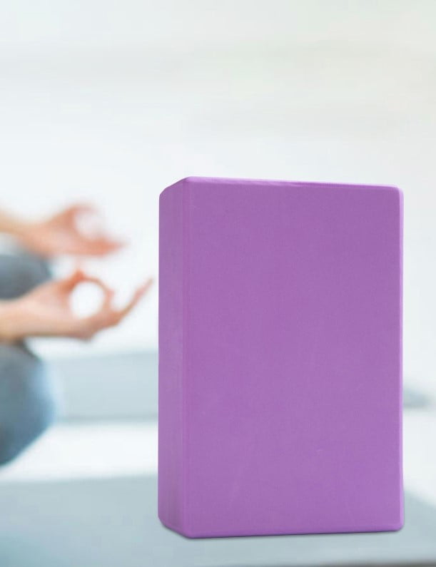 Yoga Block Niyamas Purple (23x15x8cm) - Image 5