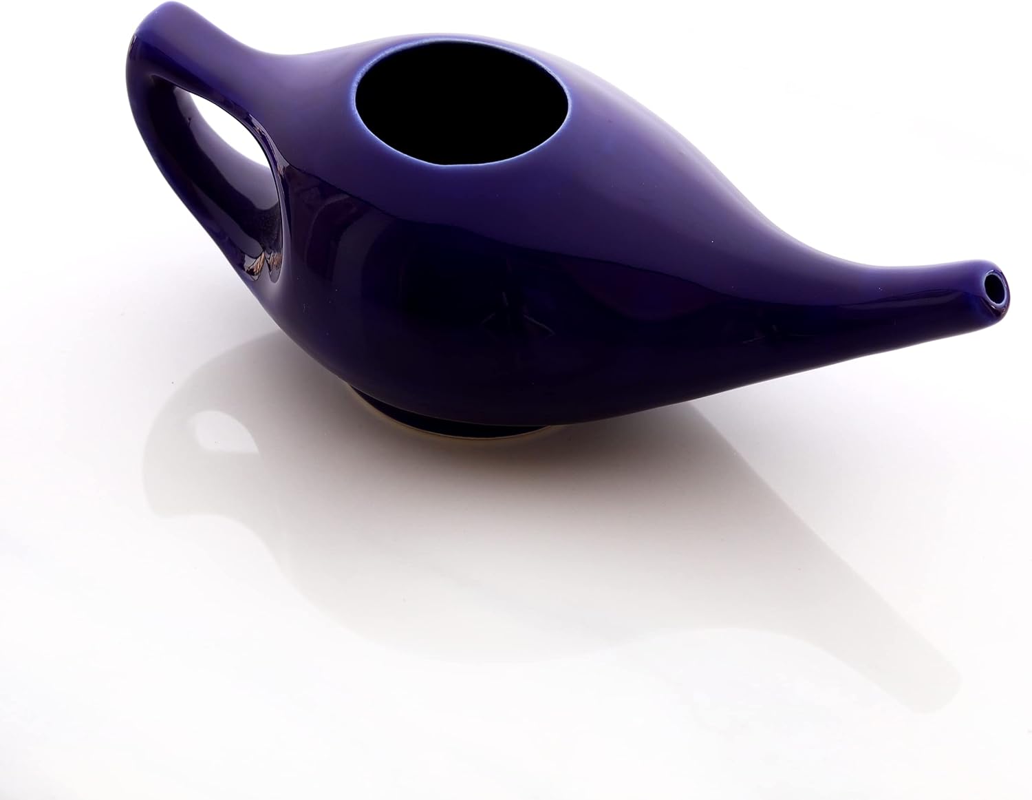 Neti Pot Ceramic Niyamas Blue + 25g Himalayan Salt - Image 4