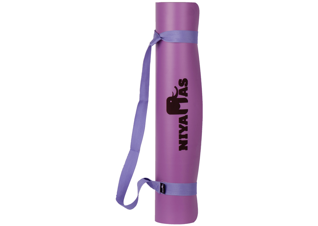 Yoga Mat Carrier & Stretching Strap Niyamas Purple