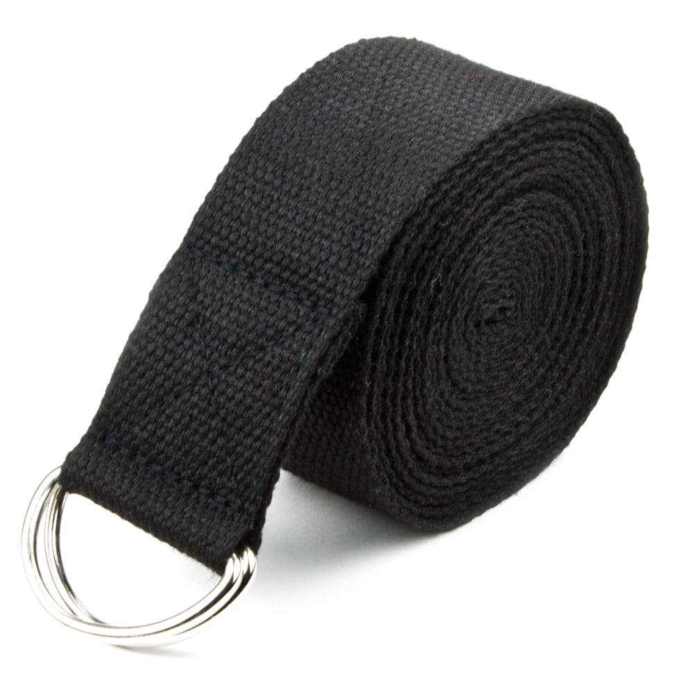 Niyamas Yoga Belt D – Ring Black (185x4cm) - Image 2