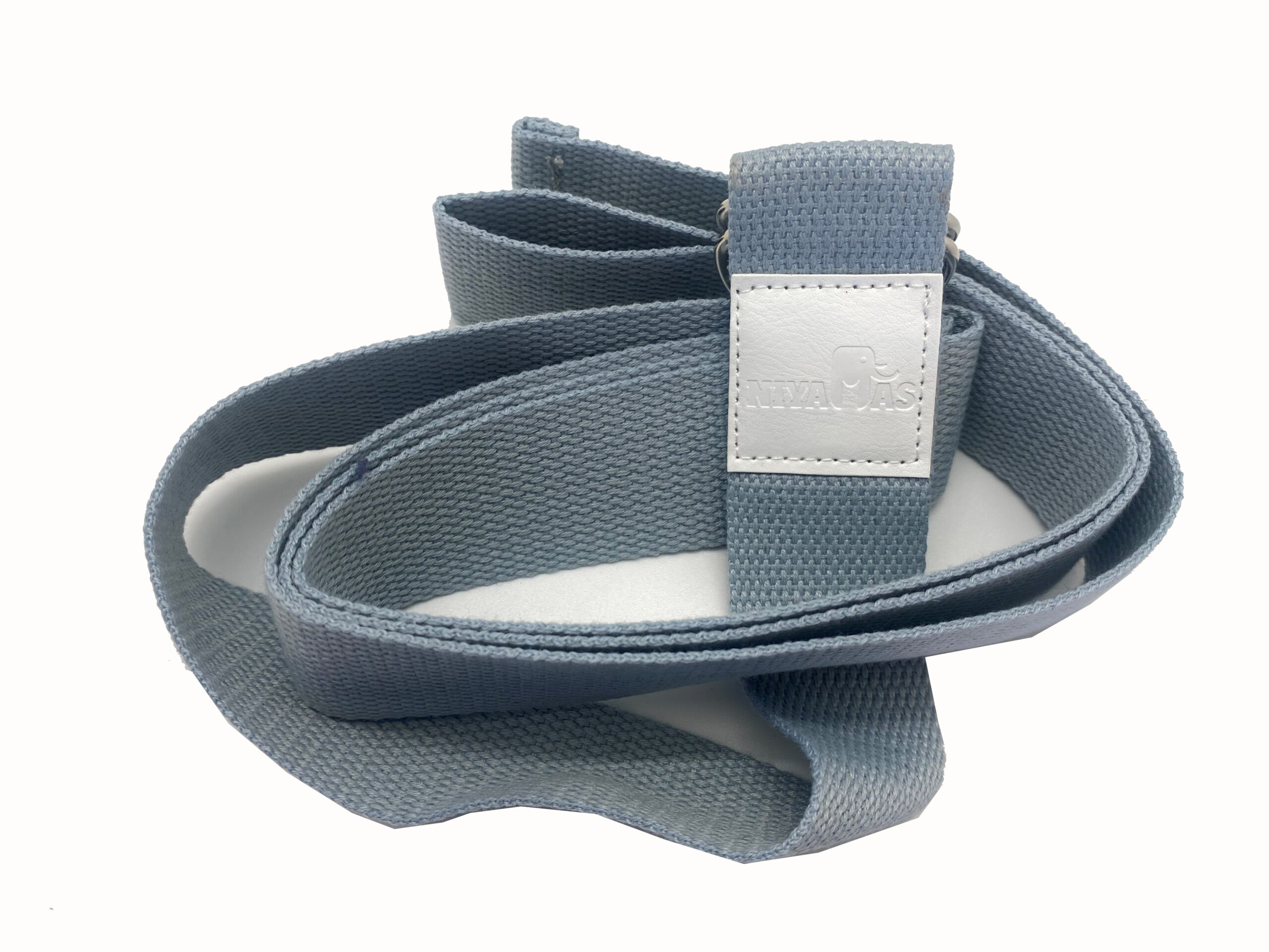 Niyamas Yoga Belt D – Ring Dark Grey (185×4cm) - Image 2